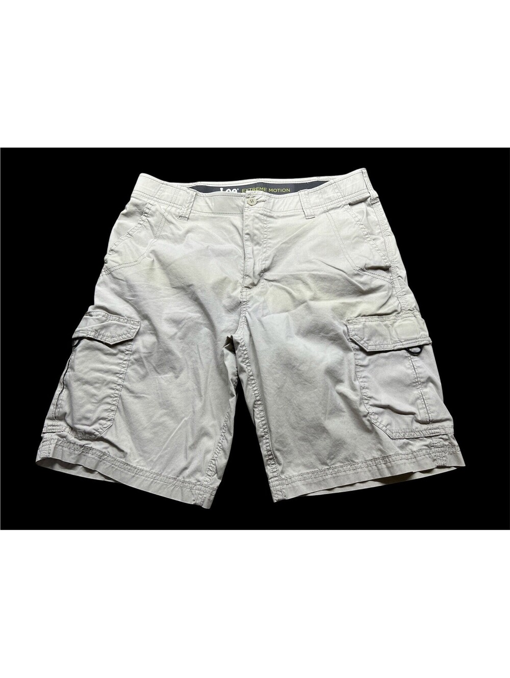 Lee Extreme Motion Mens Cargo Shorts 35 Beige